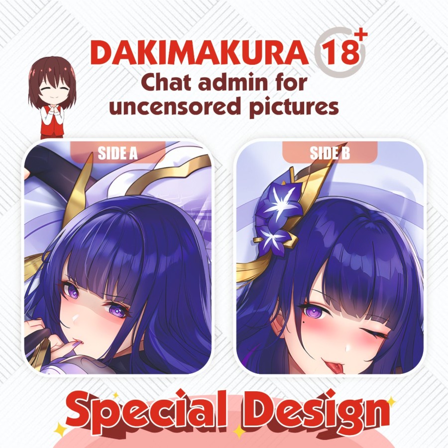 DAKIMAKURA RAIDEN SHOGUN BAAL GENSHIN IMPACT 150X50 CM (COVER ONLY)