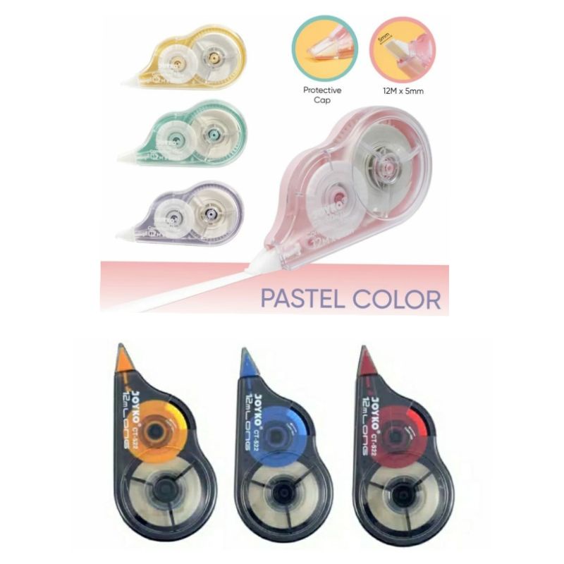 

Tipex Roll Pita Koreksi Correction Tape Joyko 12 meter CT 522