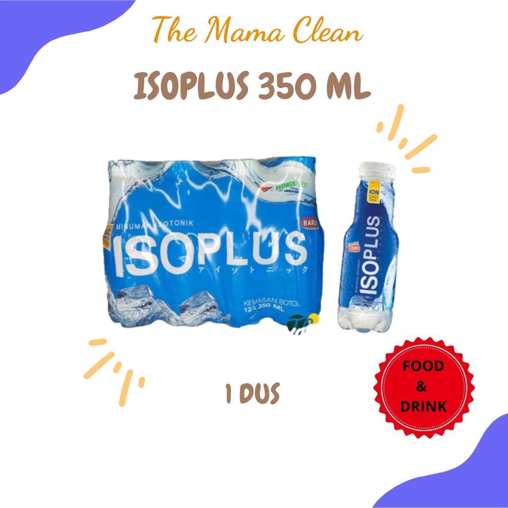 ISOPLUS MINUMAN ISOTONIK BOTOL 350ML 1 DUS = 12 PCS