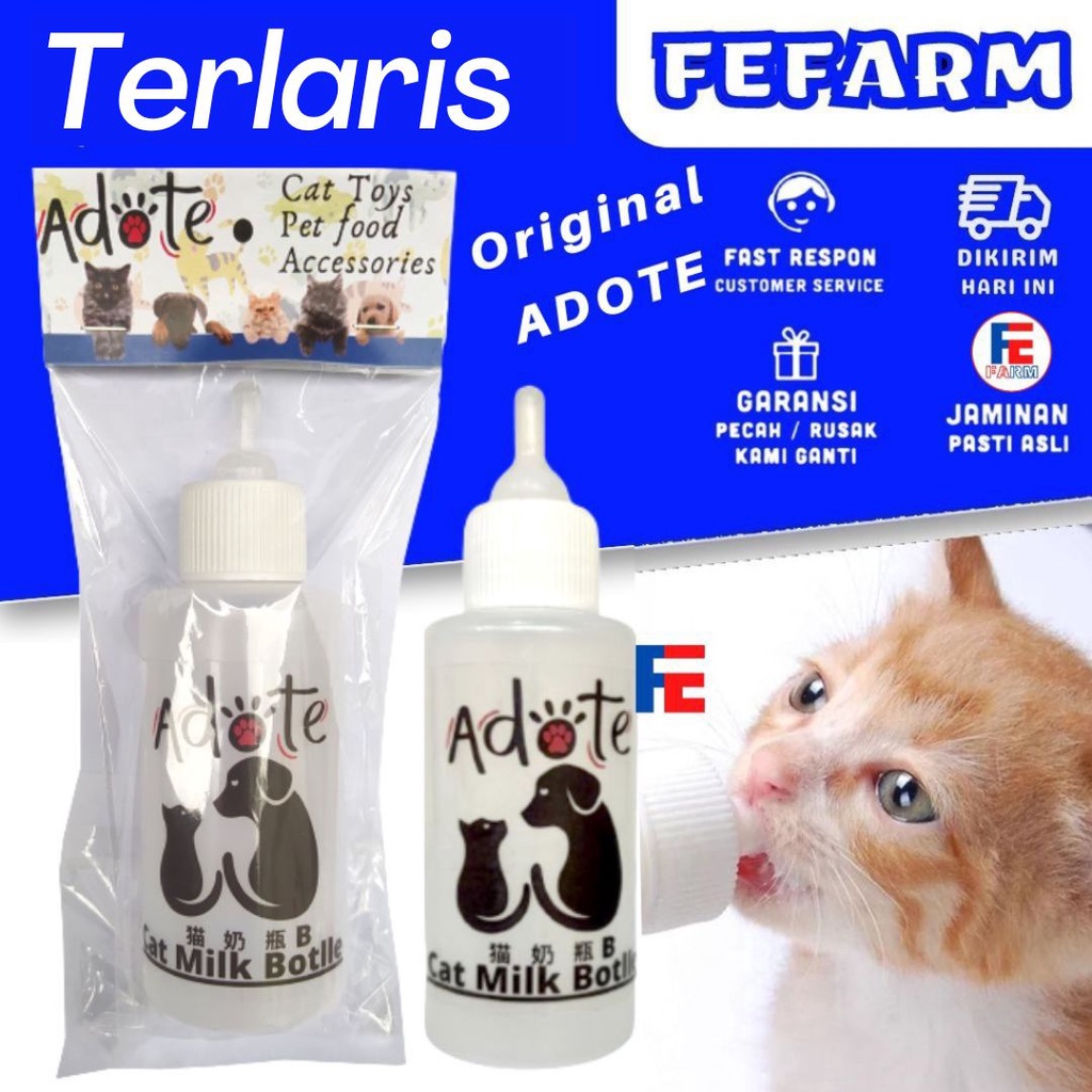 Botol Dot Susu Kitten Kucing Puppy Anjing Botol Susu Catmilk Sikat Botol ADOTE FEFARM