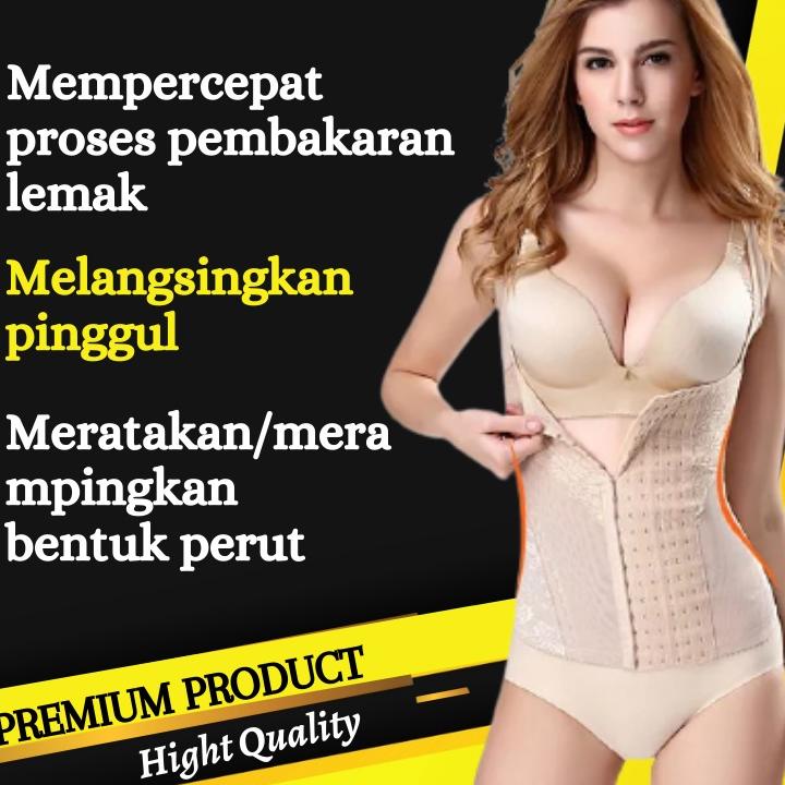 Buy here--VESH SHAPE UP FULL BODY CORSET Korset Pelangsing Korset Perut Pembentuk Badan Pengecil Bad