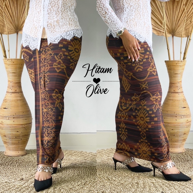 kamen jadi moscrep motif endek bali full stretch