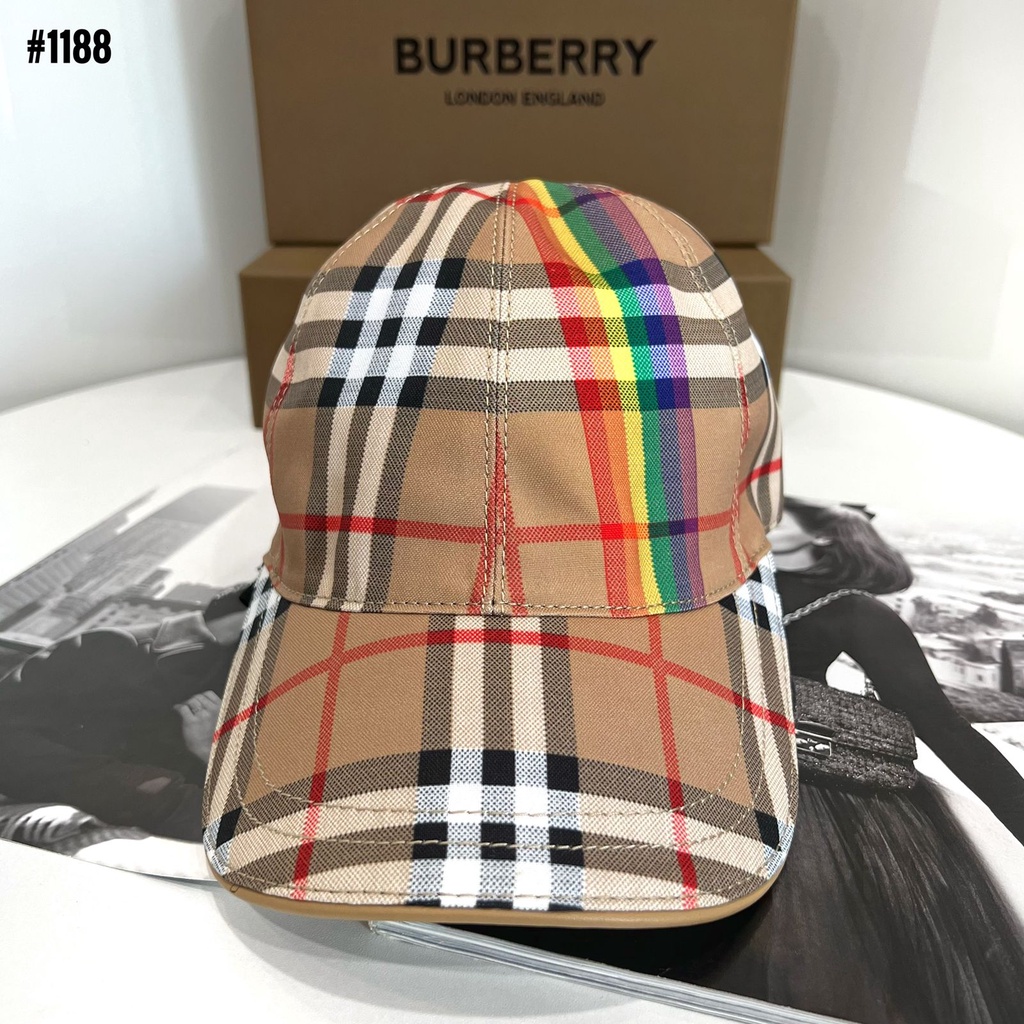 BBR Pride Rainbow Nova Check Baseball Cap 1188