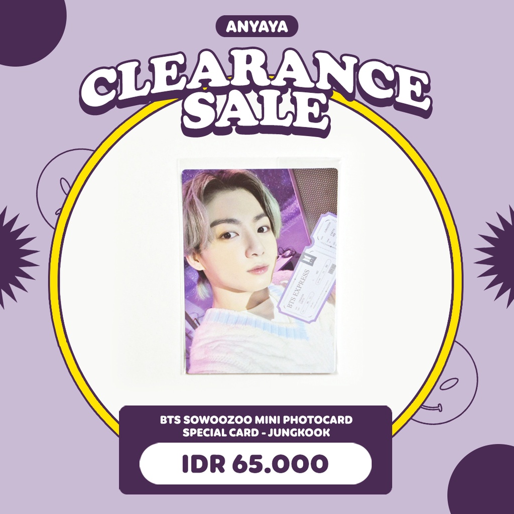 [READY STOCK] BTS 2021 MUSTER SOWOOZOO TICKET SPECIAL EXCLUSIVE PHOTOCARD SHARING JUNGKOOK JK