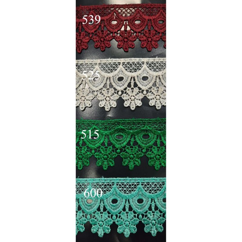 RENDA BORDIR GIPER LEBAR 6CM HARGA PER 100CM