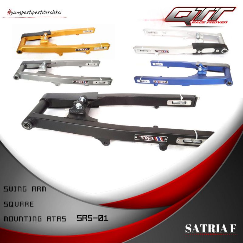 SWING ARM SATRIA F FU MOUNTING ATAS SQUARE QTT RACING