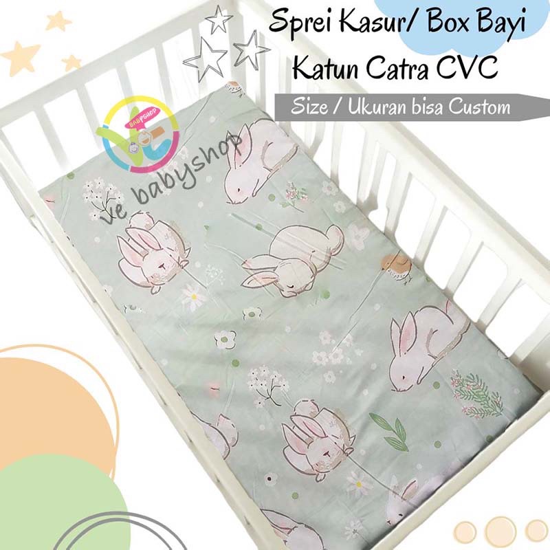 Sprei kasur bayi baby bed sheet sprei bayi request ukuran &amp; motif