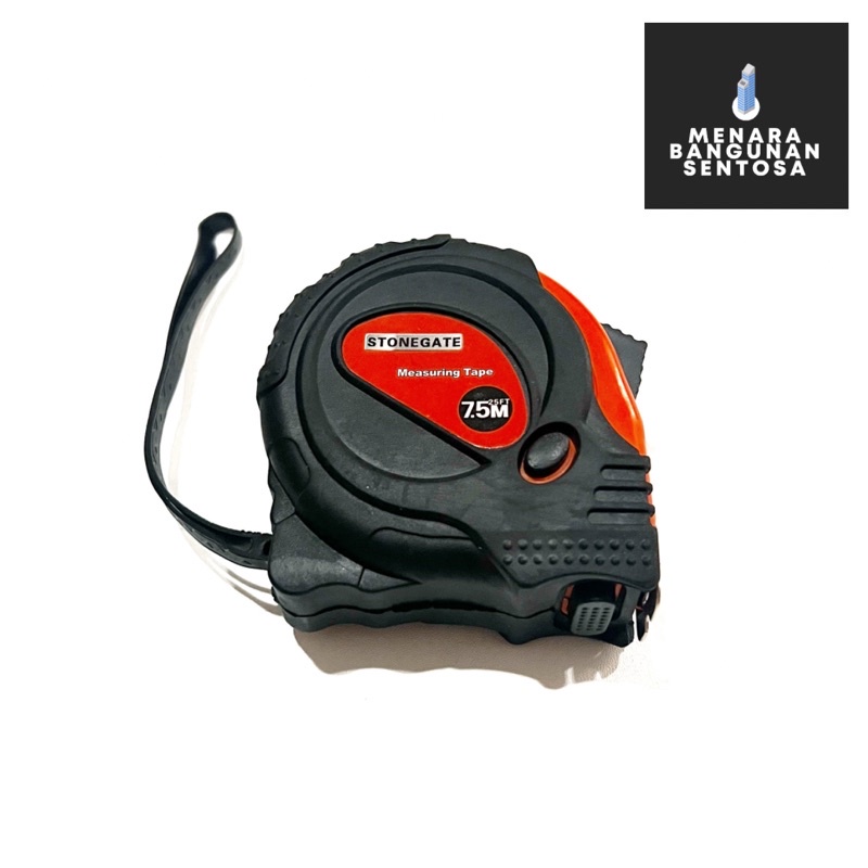 Meteran Karet 7.5 m (7.5m) / Rol Meter Tukang Self Stop