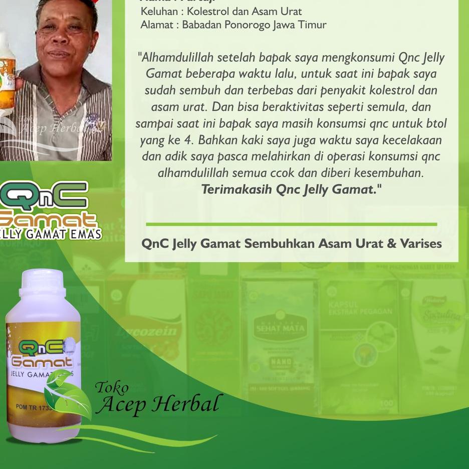 

ㅜ Obat Kolesterol dan Asam Urat Darah Tinggi Rematik QnC Jelly Gamat Ekstrak Teripang Emas Sudah BPOM dan Halal MUI ㊕