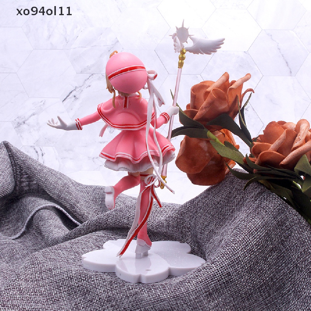 Xo Anime Lovely Pink Card Captor SAKURA Action Figure Model Dekorasi Kue OL