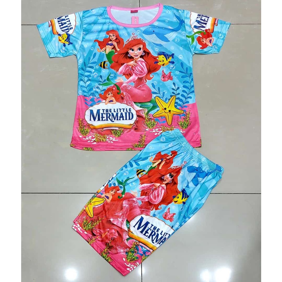 baju setelan anak perempuan little | baju setelan anak perempuan the little mermaid | setelan anak p