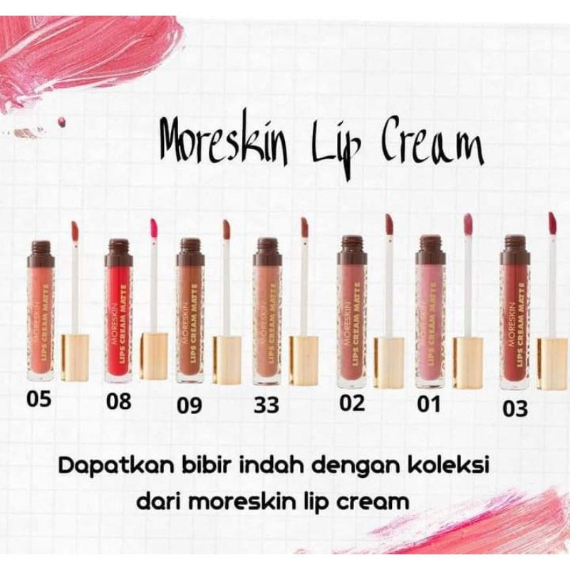Moreskin Lip Cream Matte Series | Lipstik Moreskin Nasa 4ml - Moreskin Lipcream/Lipstik nasa/Lipcrea