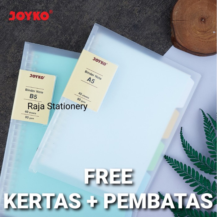 

NEW Joyko Binder Note TRANSPARENT A5 B5 / Buku Binder Joyko Transparan Code 3411