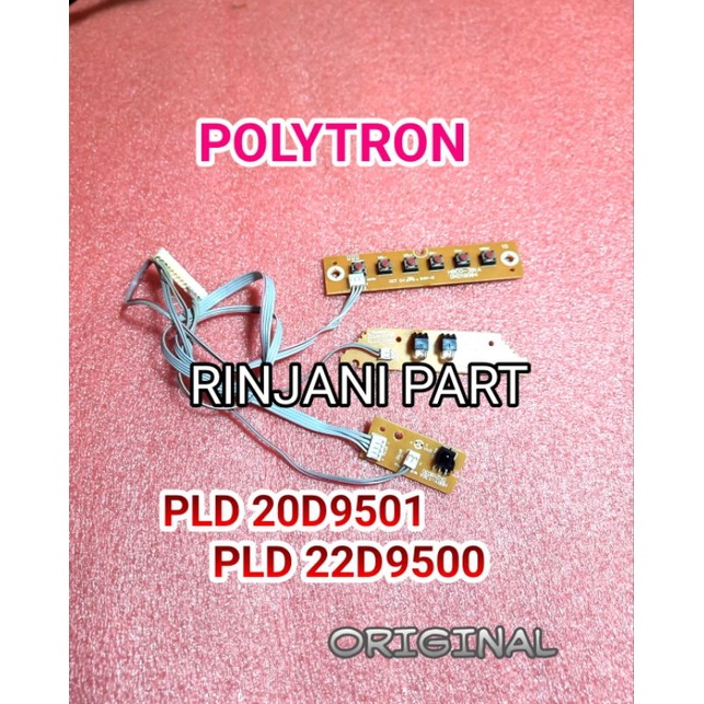 TOMBOL SENSOR IR TV LED POLYTRON PLD 20D9501 PLD 22D9500 PLD 24D9501 PLD 24D8511