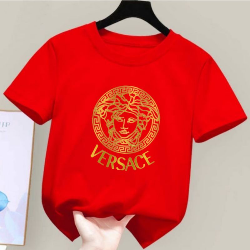 Baju Kaos Anak Laki Laki &amp; Perempuan Kaos Anak Versa Gold Umur 2 Sampai 10 Tahun Atasan Anak laki Laki T-shirt Anak Perempuan Murah Baju Kaos Anak Murah