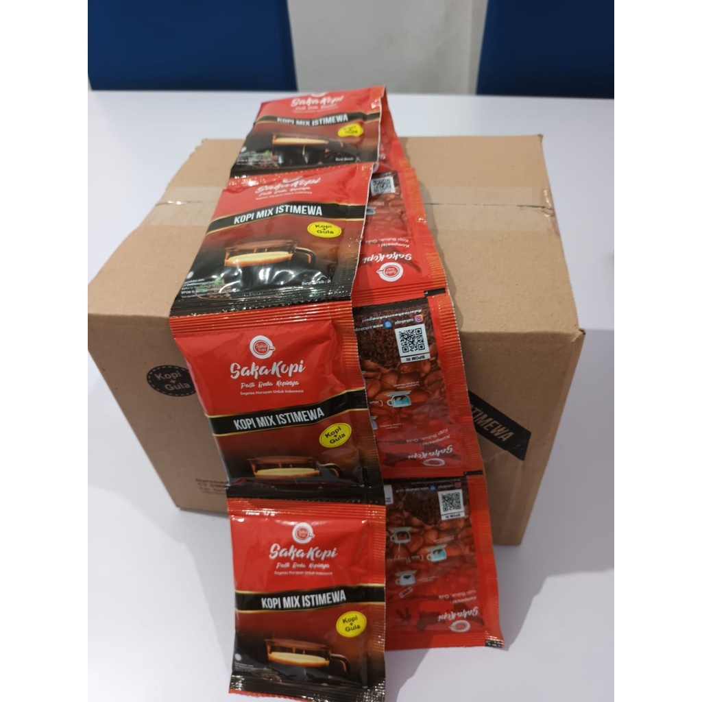 

KOPI MIX GULA KEMASAN 20 GRAM 1 DUS ISI 80 PCS @20 GRAM kopi 100 %MURNI + GULA