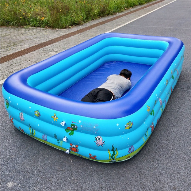 kolam renang anak jumbo 2.1m+Pompa petak karet bahan tebal 2.1M kolamrenang anak besar murah Inflatable Swimming Pool For Kids ukuranbesar tinggi /balon renang anak/mainan kolam renang anak balon renang anak kolam karet