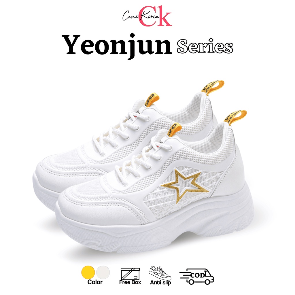 CaniKorea &quot;FREE BOX&quot; Yeonjun Sepatu Sneakers Wanita Korea Import 9190