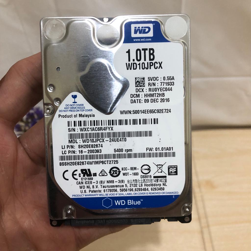 HARDISK HDD INTERNAL 1TB LAPTOP PS4 PS3 2.5 INCH - HDD LAPTOP PS4 PS3 - HDD 1TB 100%