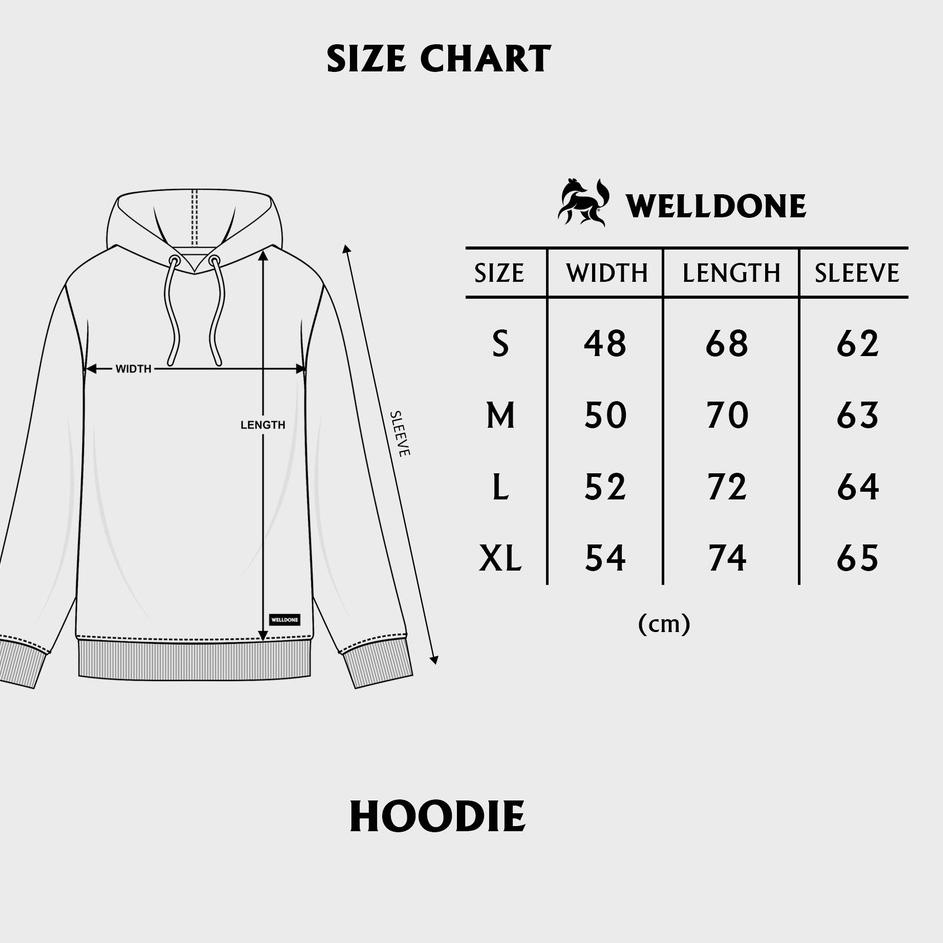 Stok Terbaru Welldone Hoodie - Poison Black