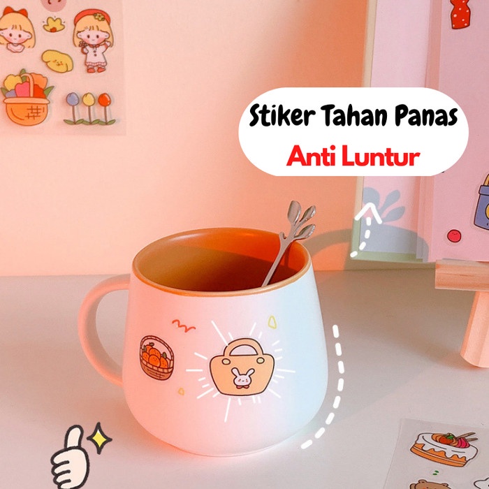 Stiker Sticker Aesthetic Lucu Kartun Momo Karakter Anak Korea ST0004