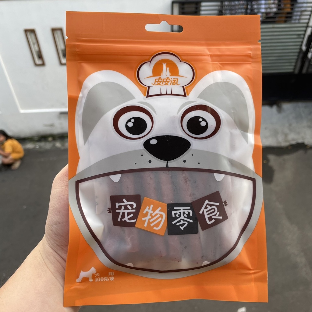 DONGWU MAKANAN RINGAN HEWAN ANJING AYAM 100g TULANG KALSIUM SUSU TREAT SNACK