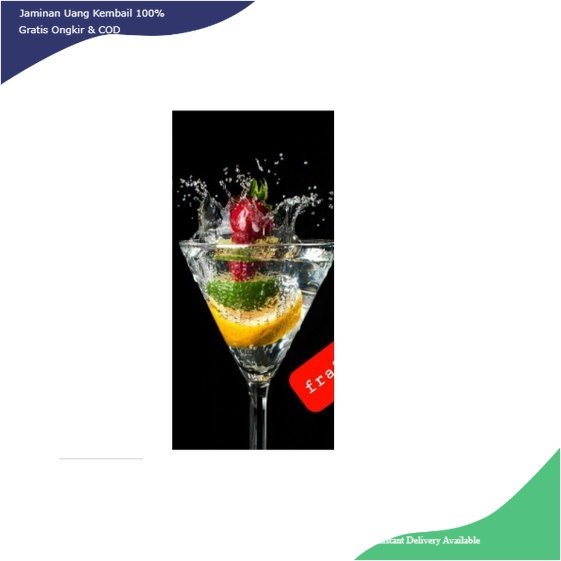 WALLPAPER STIKER KULKAS 1 PINTU MINUMAN CANTIK WYNSTAR