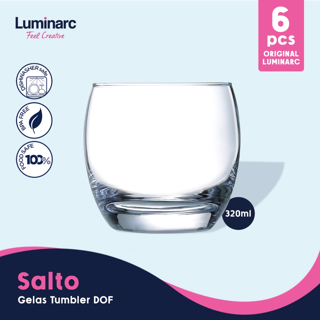 Jual Luminarc Gelas Tumbler Dof Salto 6pc 320ml Shopee Indonesia 0027