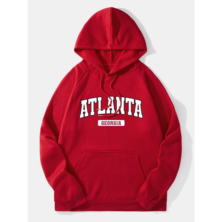 ATLANTA GEORGIA Jumper Hoodie II  Sweater Hoodie Trendy II Sweter Oblong Topi Sz M - XL ( Pria &amp; Wanita / Anak &amp; Dewasa )