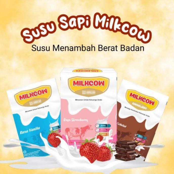 

[BISA COD] Susu Penggemuk Badan Milkcow Rasa Vanila Coklat 500g