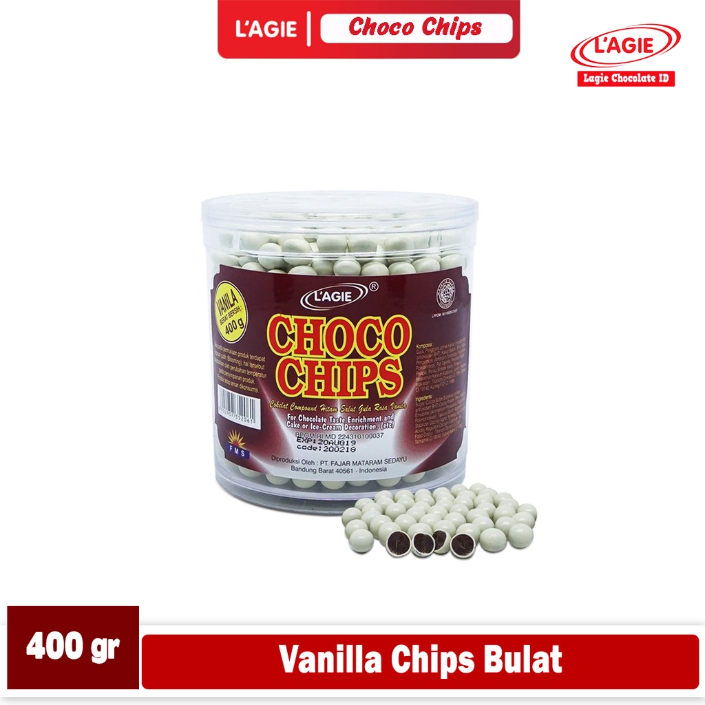 

LAGIE VANILLA CHIPS BULAT 400GRAM