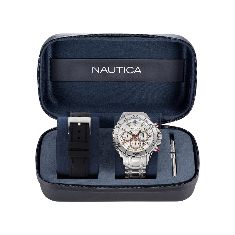 Nautica Gents Boxset Watch NST Chrono - NAPNSF205