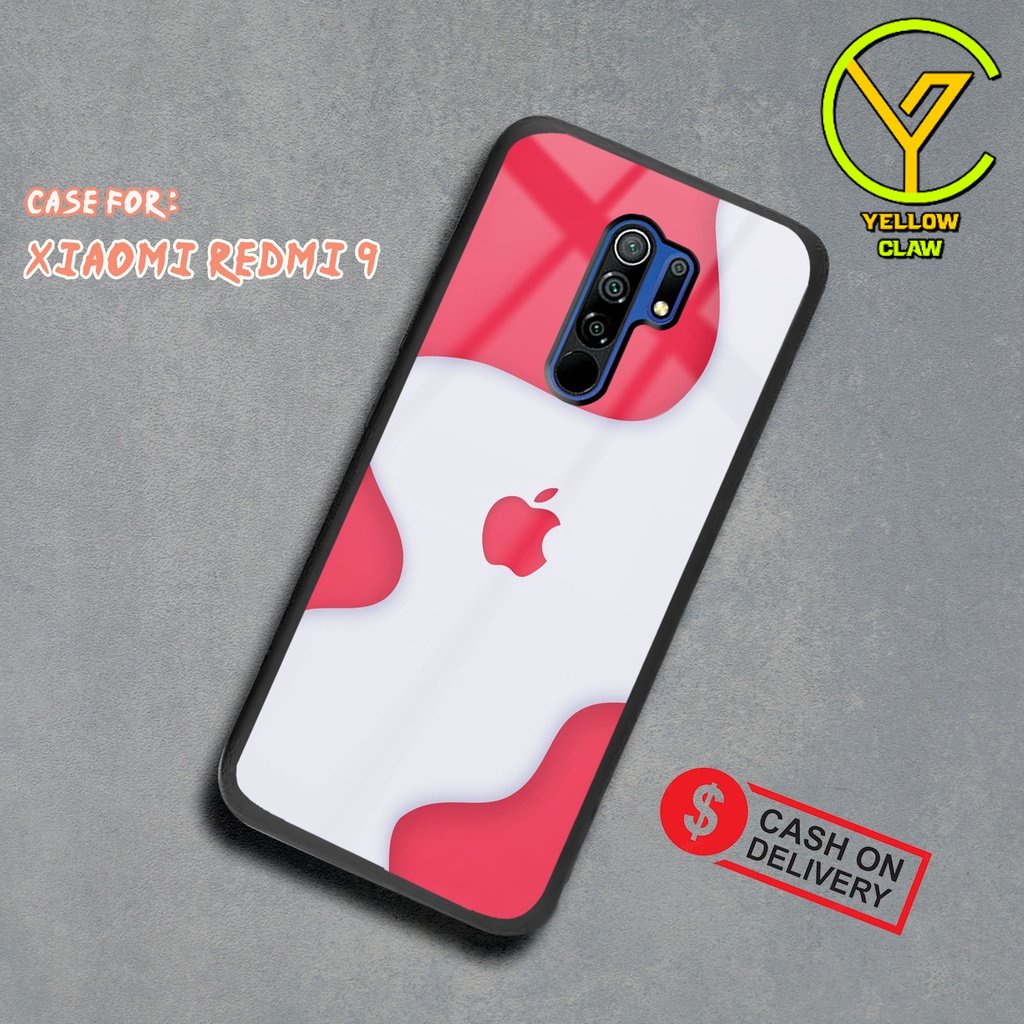 Case Hardcase XIAOMI REDMI 9 Case APPLE 2 2D Case - Cassing Handphone Untuk Pria , Wanita , Dewasa ,