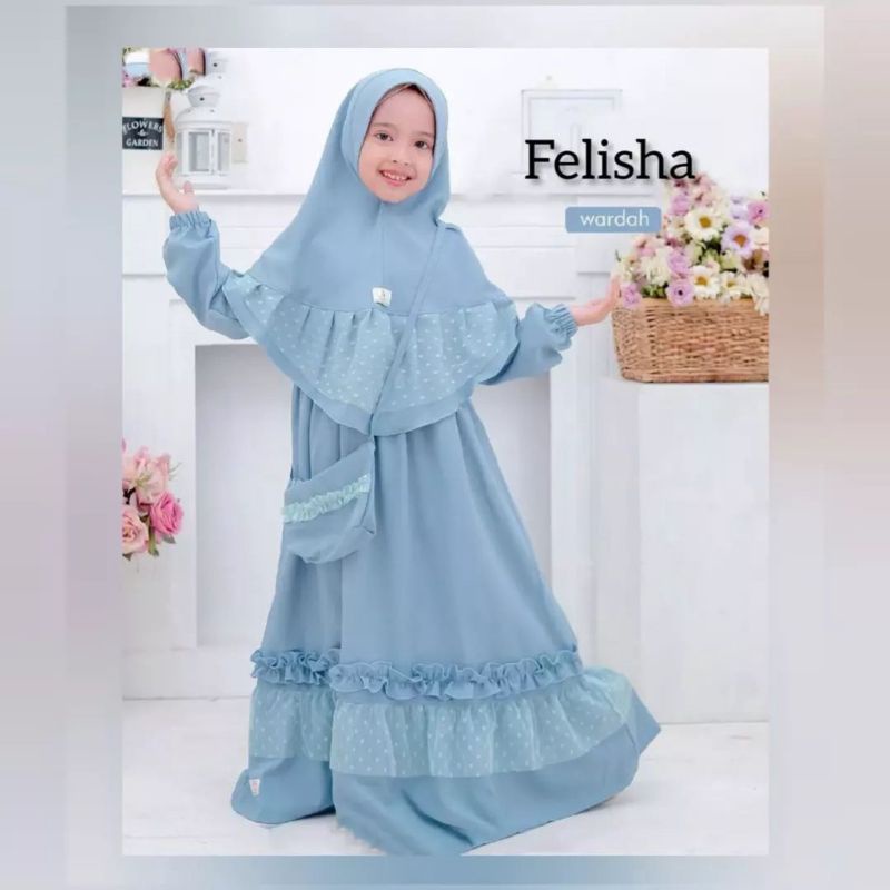 FELISHA KIDS+JILBAB GAMIS ANAK MUSLIMAH TERBARU/GAMIS ANAK PEREMPUAN CANTIK/BAJU MUSLIM ANAK/GAMIS ANAK TANGGUNG/FASHION ANAK MUSLIMAH KEKINIAN/BAJU MUSLIM ANAK PEREMPUAN