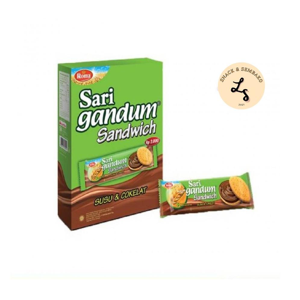 

[KODE PRODUK T6IT09082] Roma Sari Gandum Sachet Susu & Coklat Isi 12 pcs @39gr