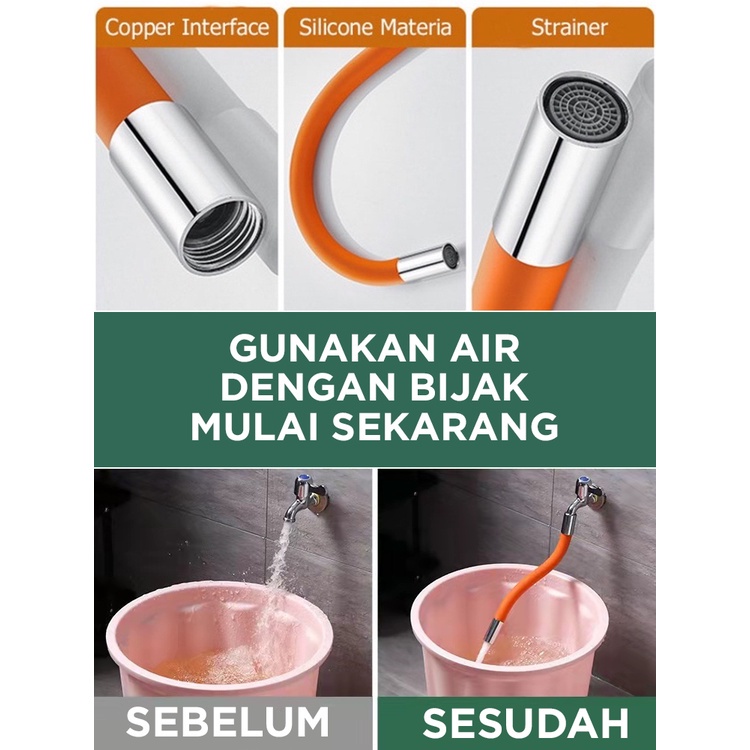 SAMBUNGAN KRAN AIR FLEXIBLE 20 30CM 40CM UNIVERSAL 360 / SELANG AIR FLEKSIBEL / SELANG KRAN AIR FLEXIBLE