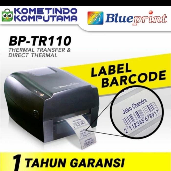 40x30x1 Line Isi 1000 Direct Thermal Sticker / Label Stiker BLUEPRINT 40x30x1 Line Isi 1000