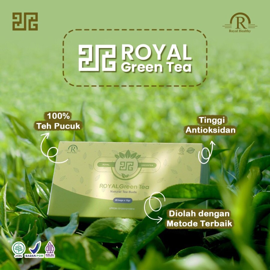 

Teh Herbal ROYAL GREEN TEA PREMIUM Pucuk Pilihan Tinggi Anti Oksidan