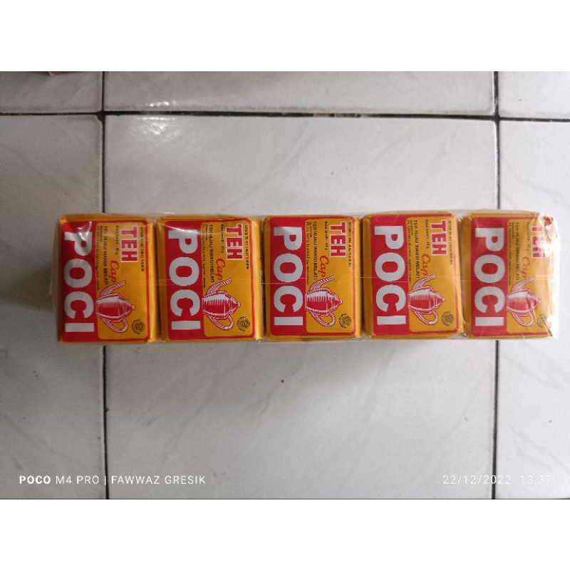 (1 slop = 10 Pcs) Teh Hijau Wangi Melati Cap Poci Kuning