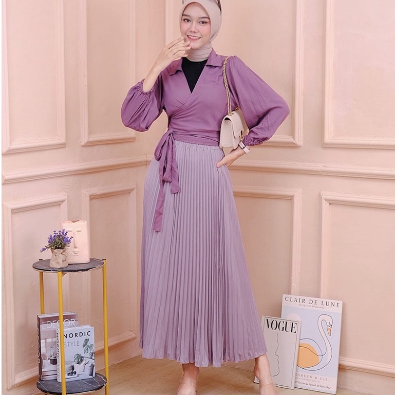 ROK PLISKET PREMIUM / PLEATED SKIRT PREMIUM MAYUNG / ROK PLISKET 256  PLEATED SKIRT MAYUNG PREMIUM HYGET / ROK WANITA