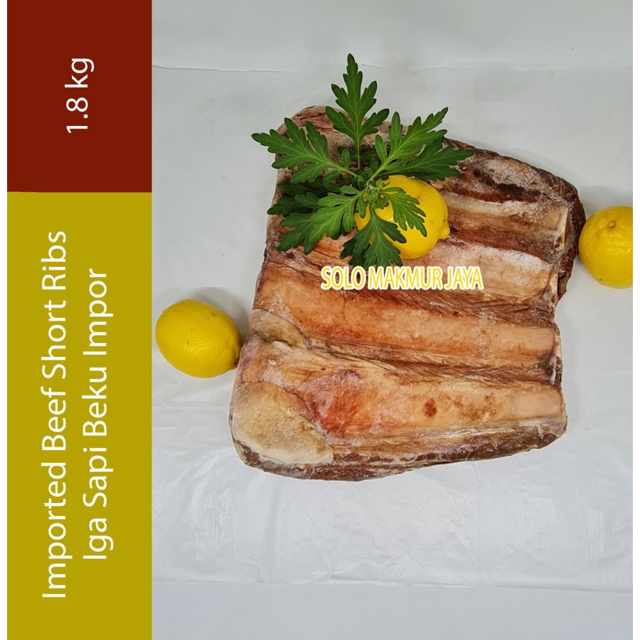 

Imported Beef Short Ribs Iga Sapi Beku Impor 1.8kg 1,8kg 1,8 kg