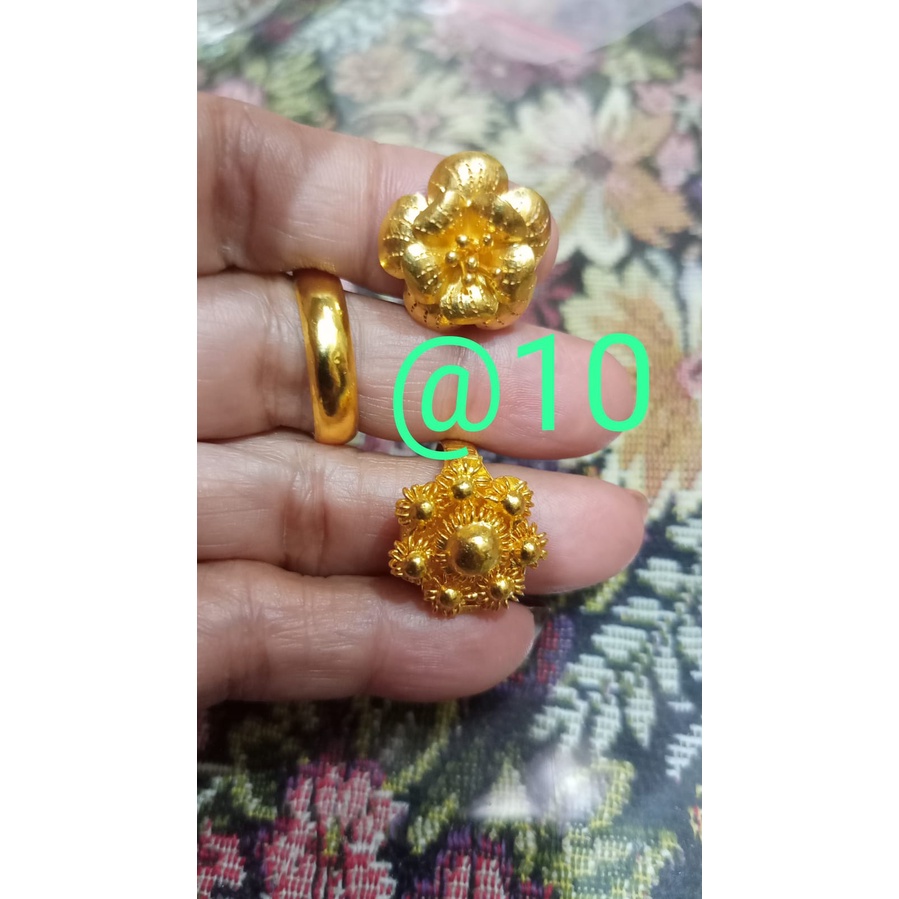 ACC cincin fashion wanita/cincin  emas toba 24 karat 99.9%/cincin emas toba 10gram