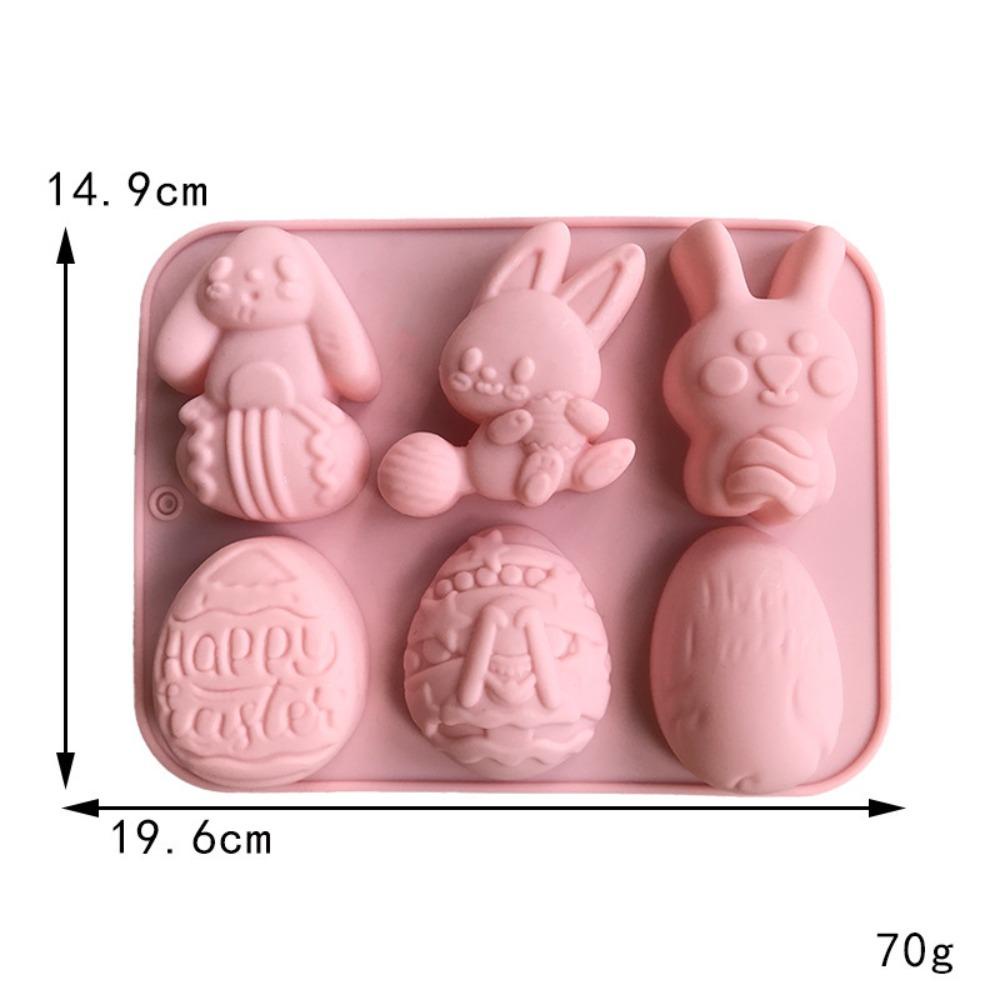 Solighter Cetakan Kue Rabbit Egg Bakeware 3D Alat Panggang Baking Mold