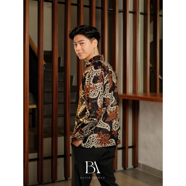 Batik Ayman - KAMA | Kemeja Batik Pria Katun Solo Halus Lengan Panjang Full Furing