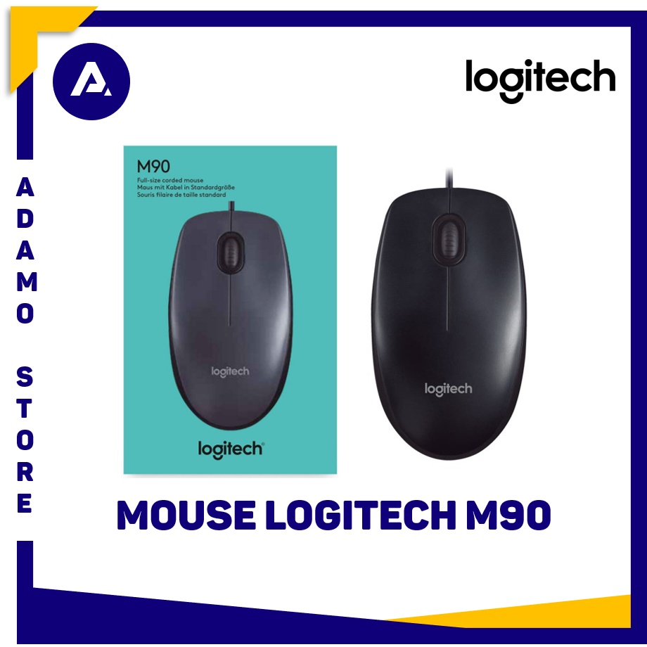 Mouse Kabel Logitech M90 USB Wired Optical Mouse