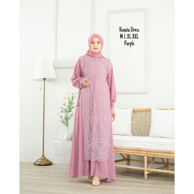 BA Renata dress modern  gamis muslim  gamis lamaran gamis pesta  gamis   gamis terbaru  gamis jumbo  gamis busui