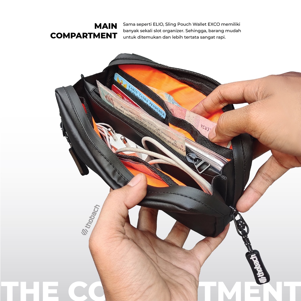 THOBACH - SLING POUCH SLING PHONE WATERPROOF EXCO TAS SELEMPAN DOMPET KARTU WALLET HAND BAG CLUTCH