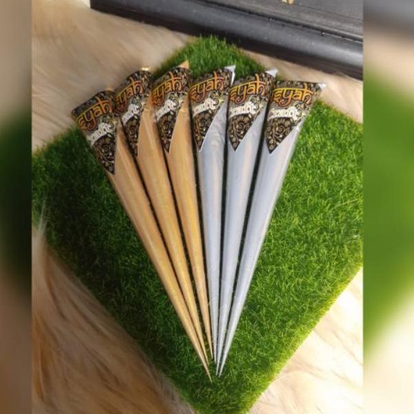 

[F-4-O ♥] henna aisyah - henna craft gold dan silver best seller 1pcc 10rb-murah