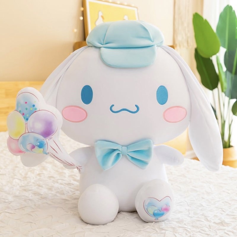 Boneka Karakter Cinnamoroll Balloon Ukuran 35cm dan 45cm Bahan Yelvo Lembut Lucu Bantal Boneka Hadiah Ultah Pacar