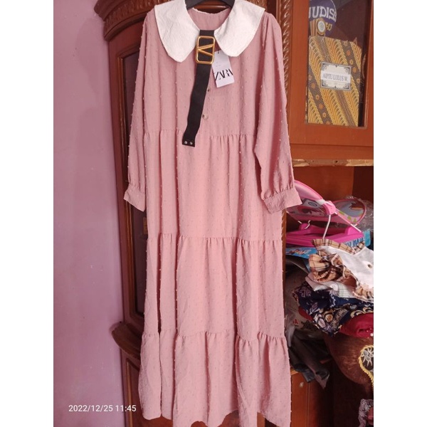 gamis Z4ra crinkle Ruby